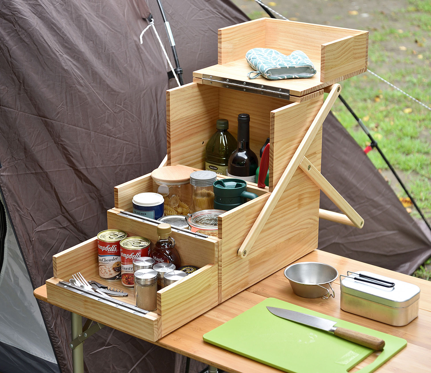 Fieldoor フィールドア 木製キッチンツールボックス
