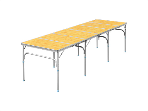 SIX FOLD TABLE 六つ折り収納式アルミレジャーテーブル