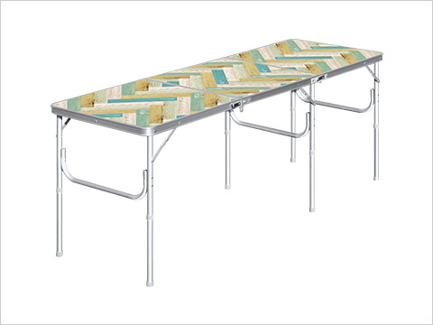 ALUMI LEISURE TABLE 三つ折り収納式アルミレジャーテーブル