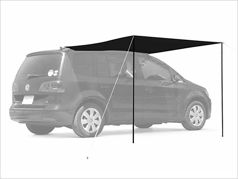 CAR SIDE SQUARE TARP SHADING PU COATING TYPE カーサイドスクエアタープ 遮光PUコーティング